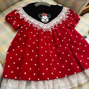 Disney Red and Black Minnie Mouse Dress